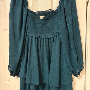 Altar'd State dark green Mini Dress